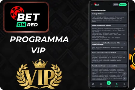 Programma VIP Casino BetOnRed